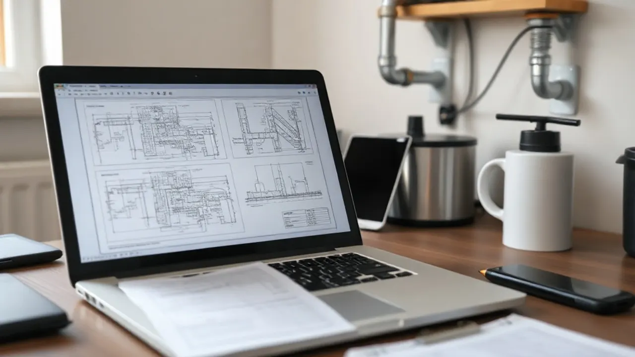 Plans and survey data produced by Domestic plumbing in Swadlincote