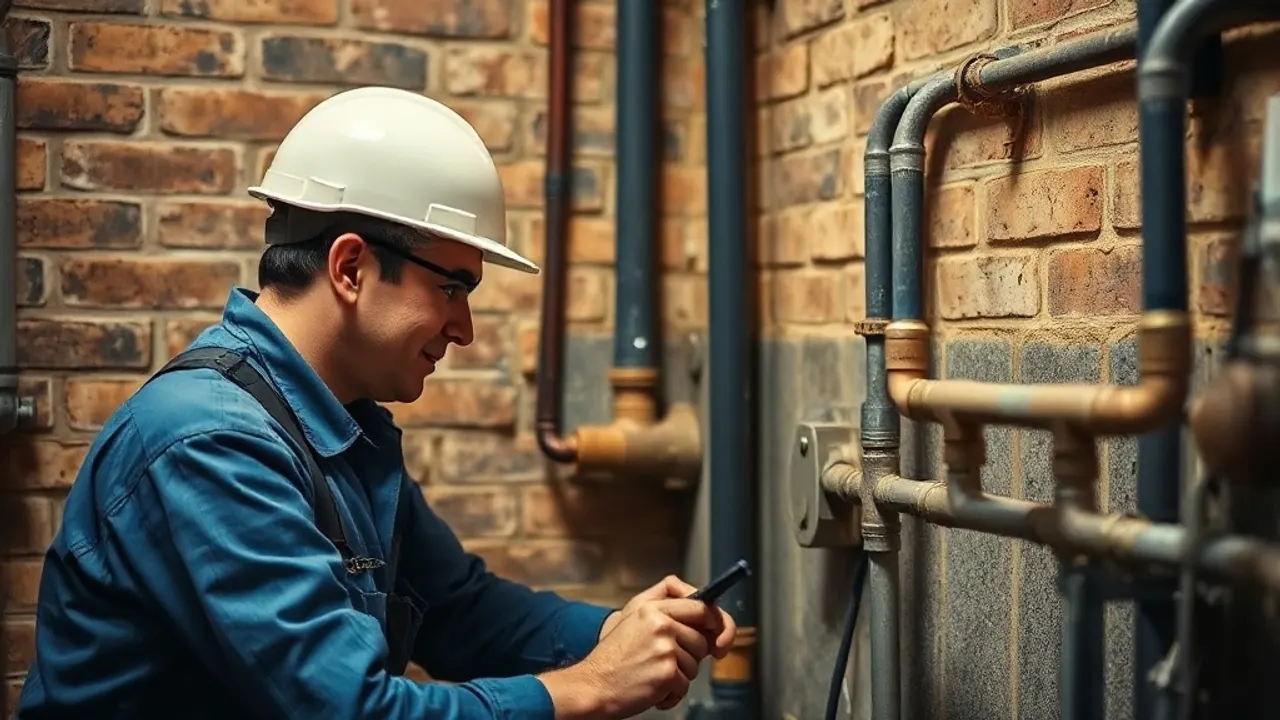Two professionals working on Plumbing in Lichfield period properties near Burton-on-Trent